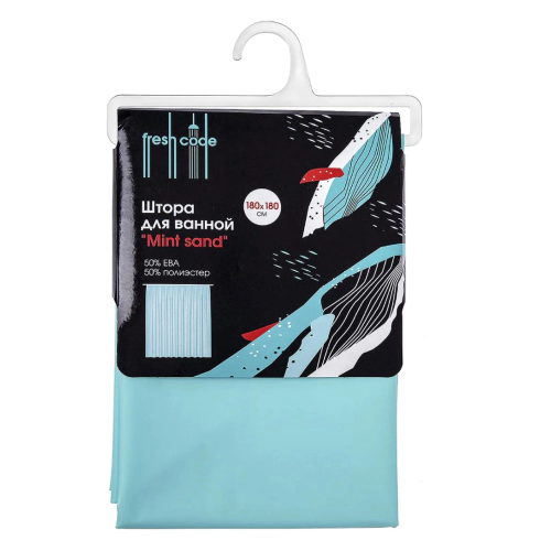 FRESH CODE штора д/ванной ева mint sand 180*180см 75028